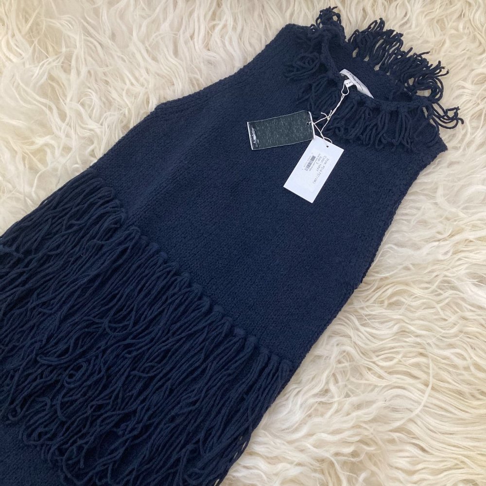 3.1 PHILLIP LIM Mock Neck Fringe Sweater Mini Dress - Picture 3 of 9